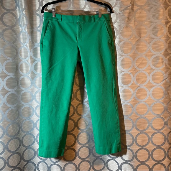 Banana Republic Green Cropped Pants 6S - Picture 1 of 6